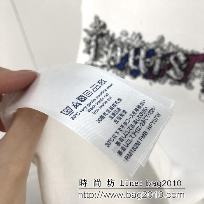 LV路易威登 Virgil新款 刺繡logoTee 男款短袖 男女同款 ydi1610